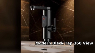 Μοντέρνα Μαύρη Βρύση Μπάνιου 360 View European Style Design